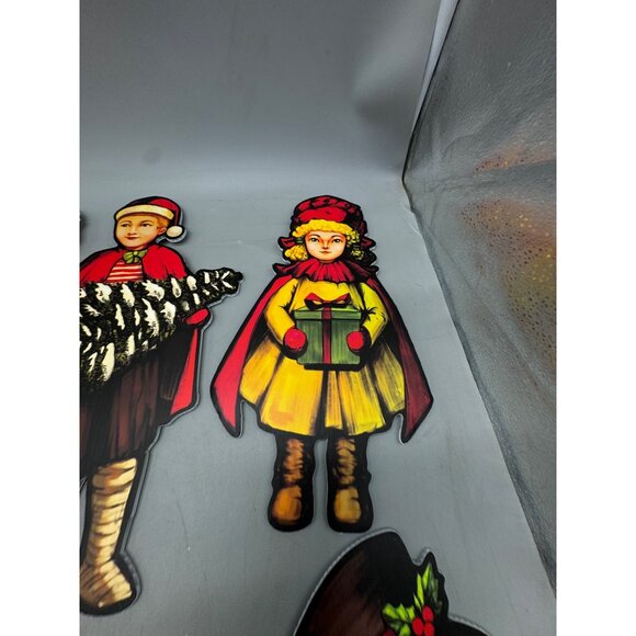 Christmas Yard Signs 8 Pieces Vintage Style 14" Tall With Prop Sticks READ - Picture 6 of 12